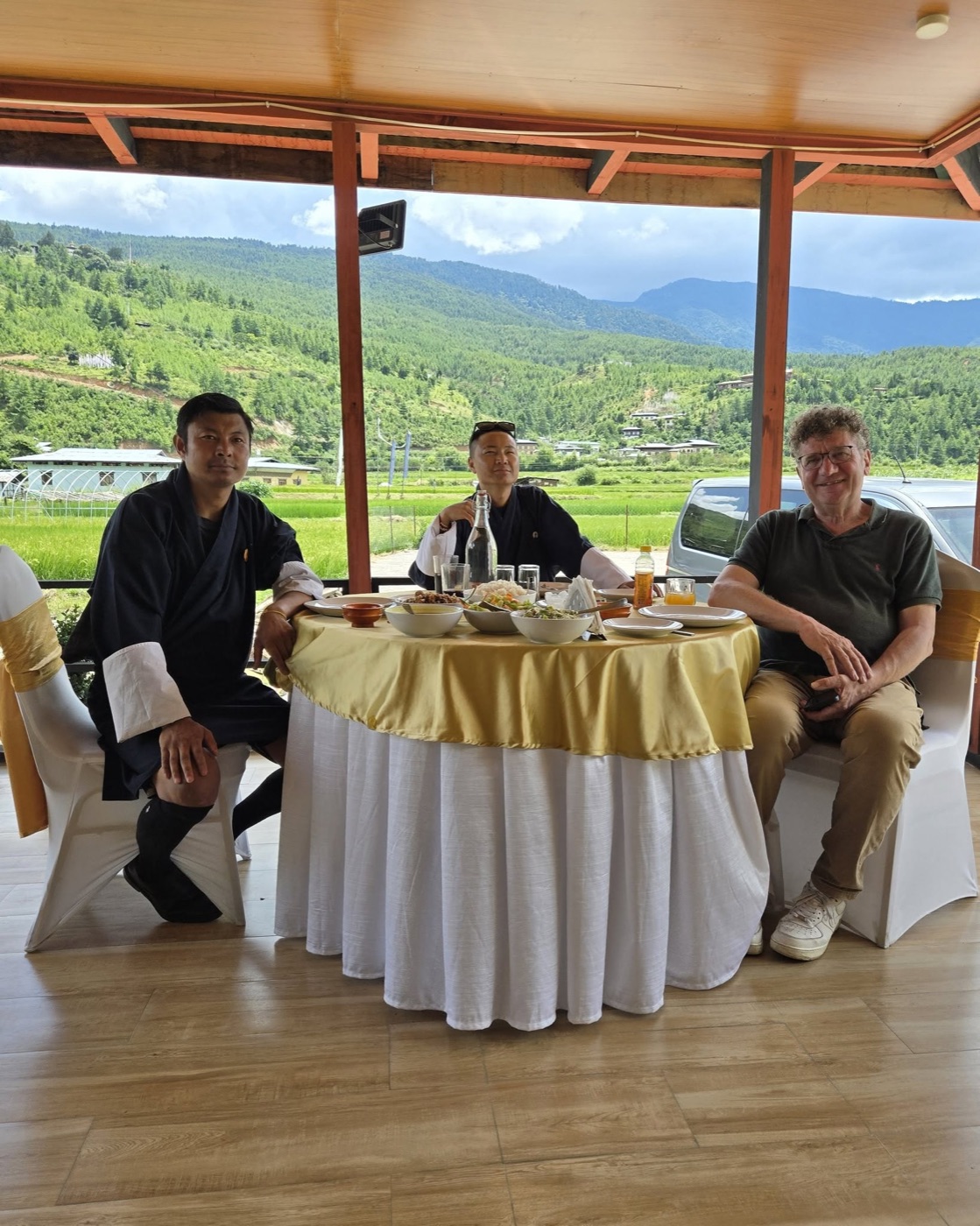 Kelly Bhutan guides with a traveller
