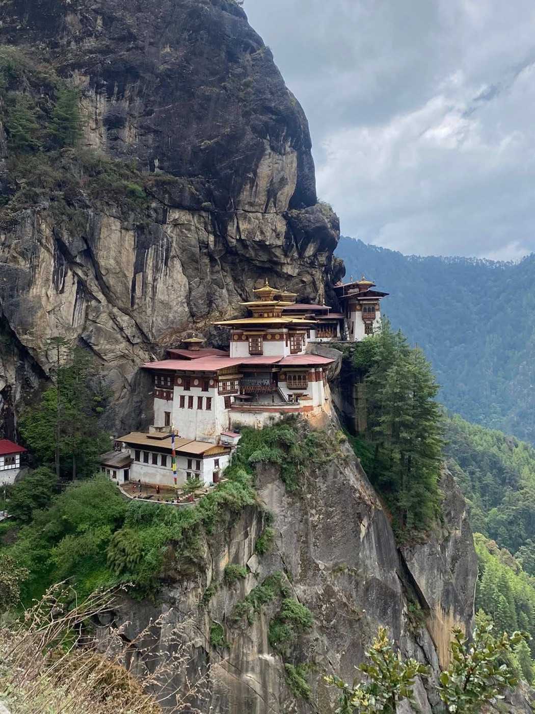 Tiger's Nest Monastery on a cliff above Paro
